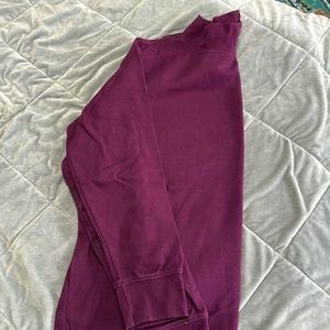 Purple Lands End Long Sleeve Turtleneck